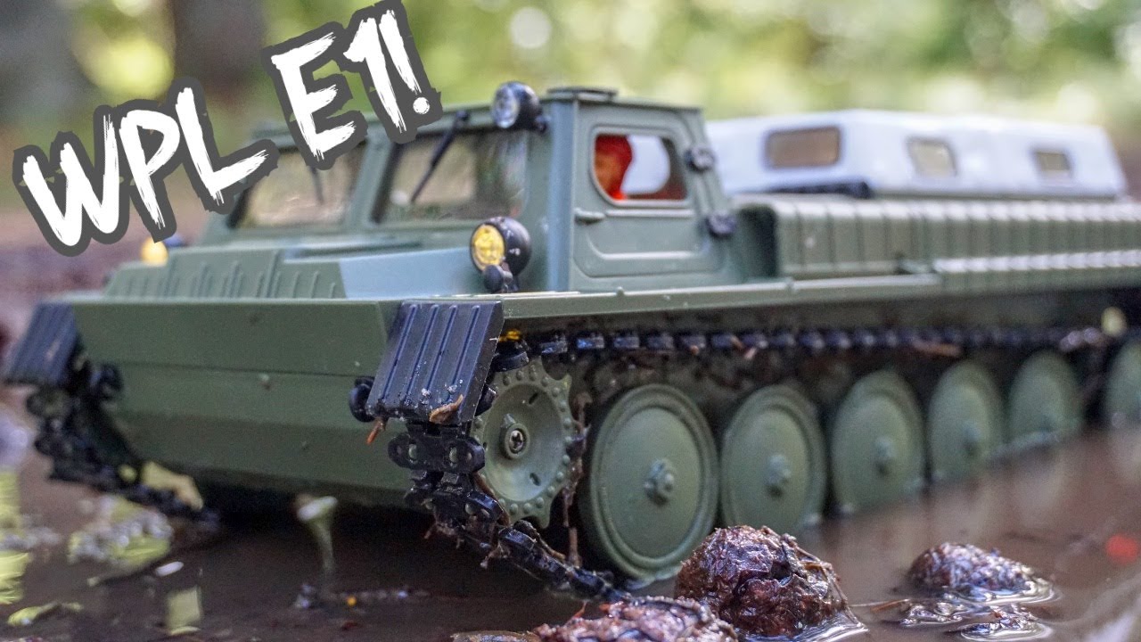 TRACKED SCALE MILITARY VEHICLE! WPL E1! Gaz 71 😮