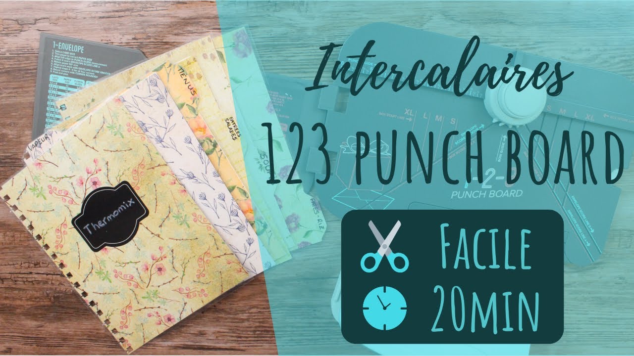 SCRAP | Intercalaires avec la 1-2-3 Punch Board