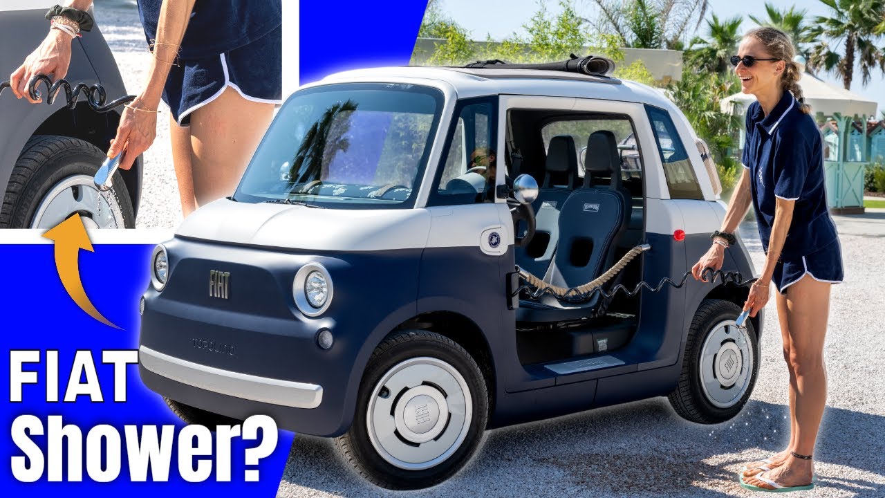 This Beach Ready Fiat Topolino Is More Than a Car&mdash;It Has a Shower!