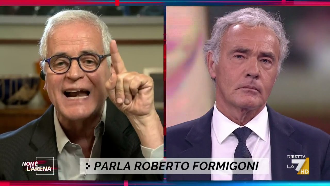Botta e risposta Formigoni - Giletti, l'ex presidente della regione Lombardia furioso