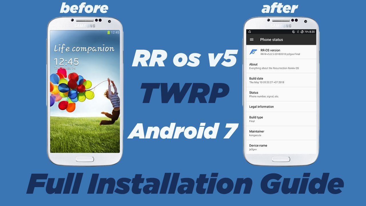 Samsung Galaxy S4 [I9500] custom rom & recovery installation. TWRP + Resurrection Remix v7