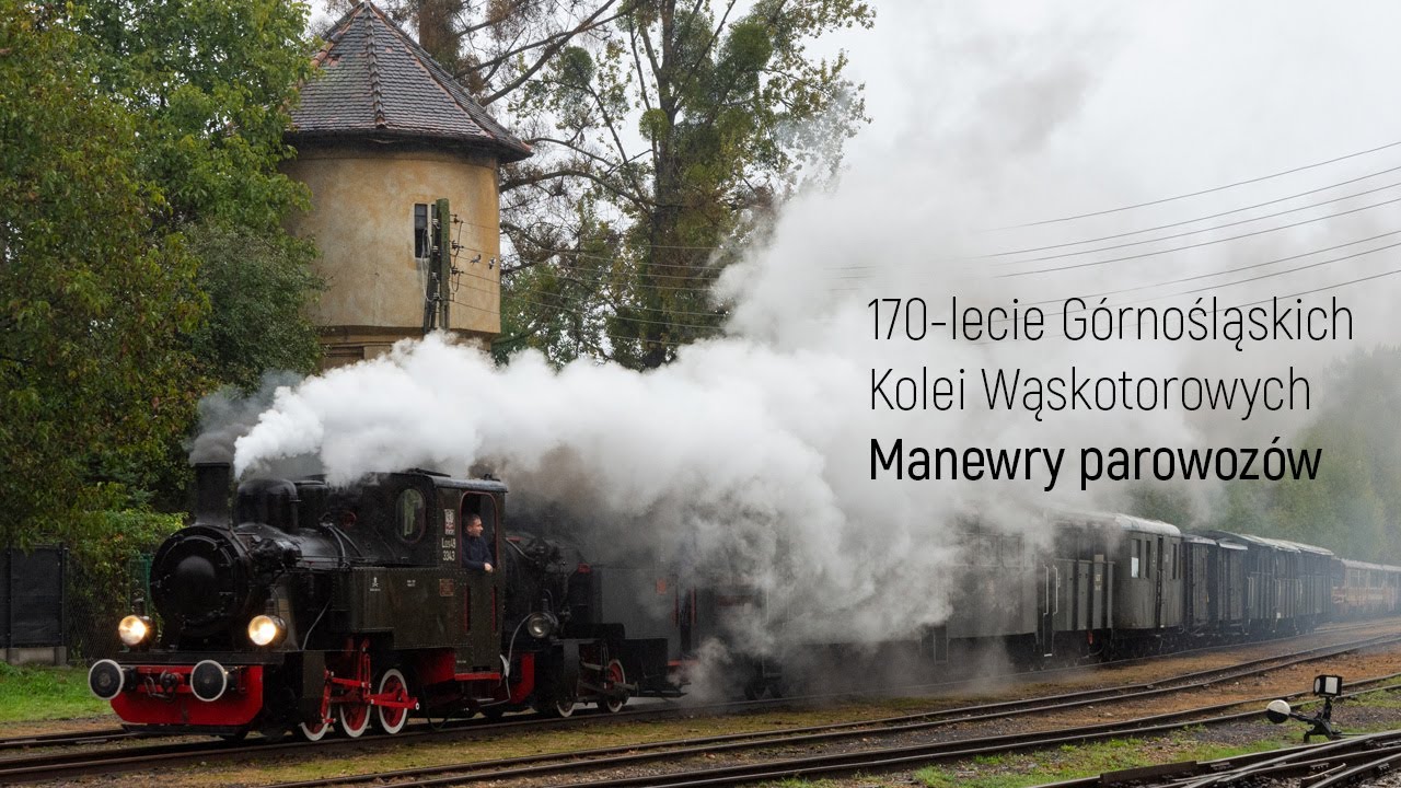 170-lecie Górnośląskich Kolei Wąskotorowych - manewry parowozów Ryś i Las