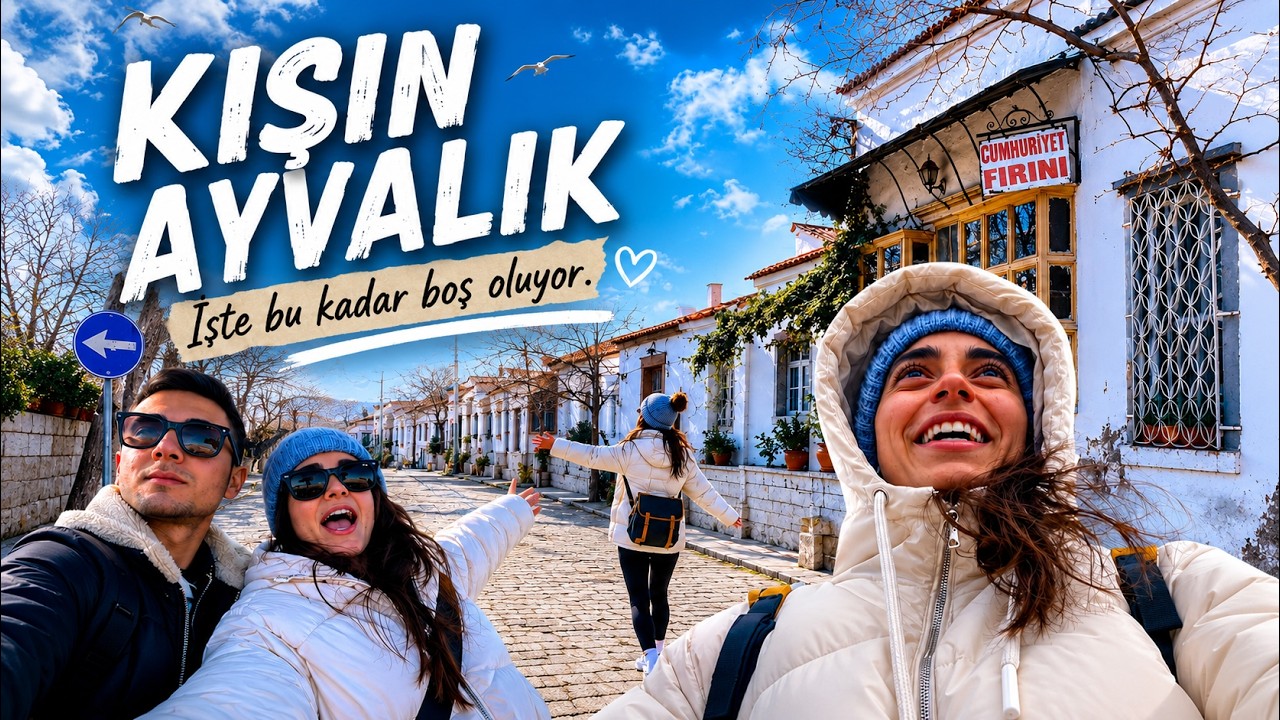 Kışın Ayvalık sokakları sessiz oluyor. Böyle daha güzel 