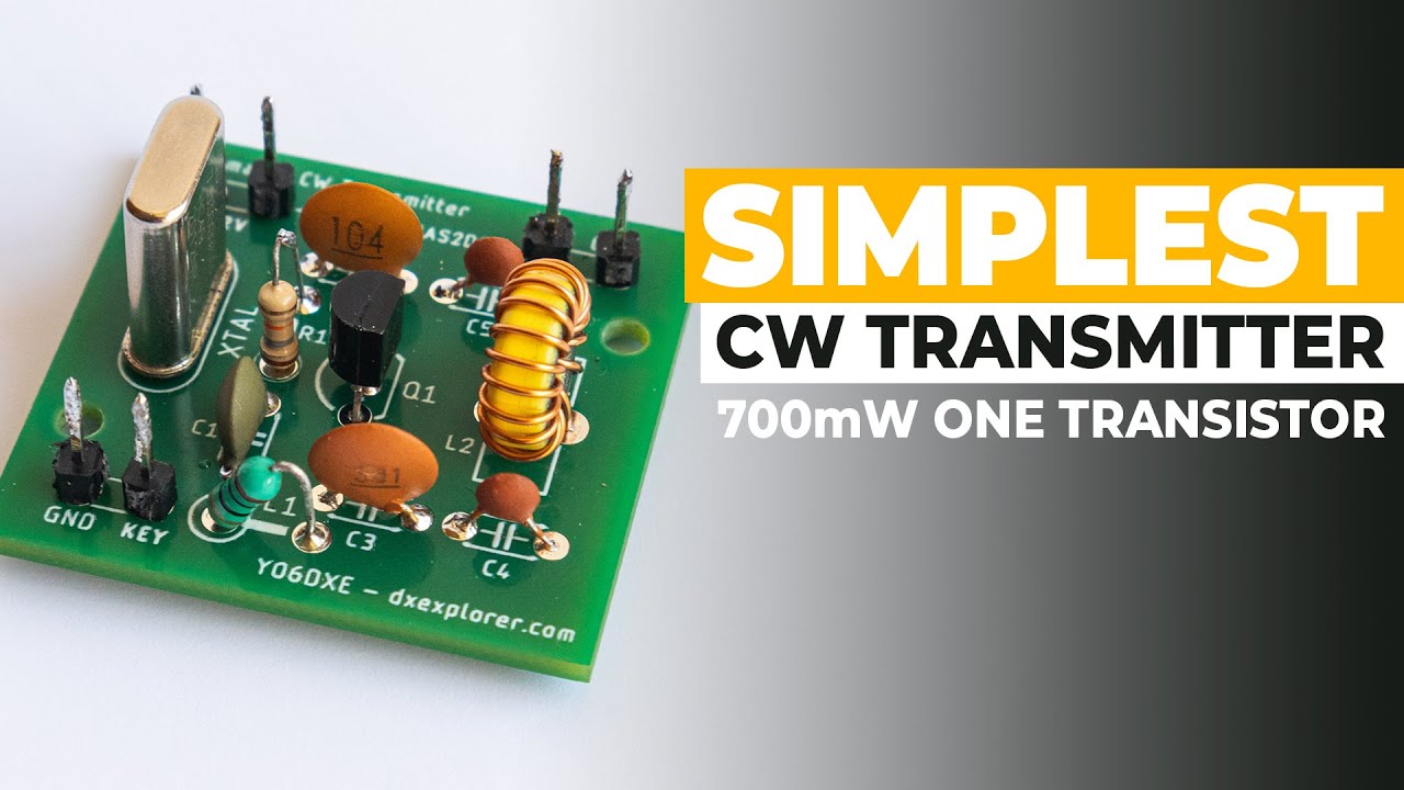 Minimalist CW Transmitter With One Transistor - 550mW @ 12V