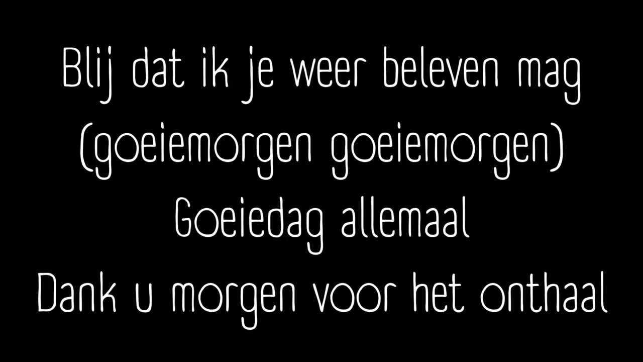 Nicole en Hugo - Goeiemorgen,morgen