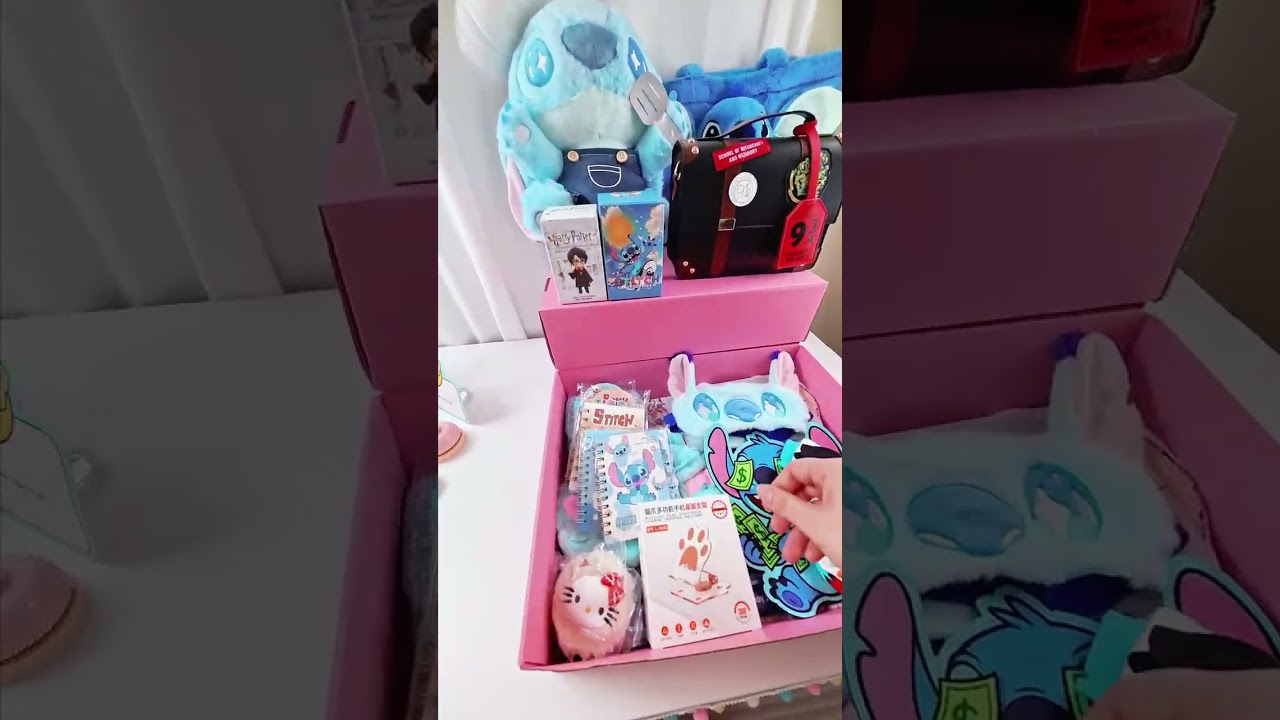 ASMR Packing 2 Scoops for Lorrie 🪄 Epic STITCH x HARRY POTTER Crossover Box! 👽⚡️