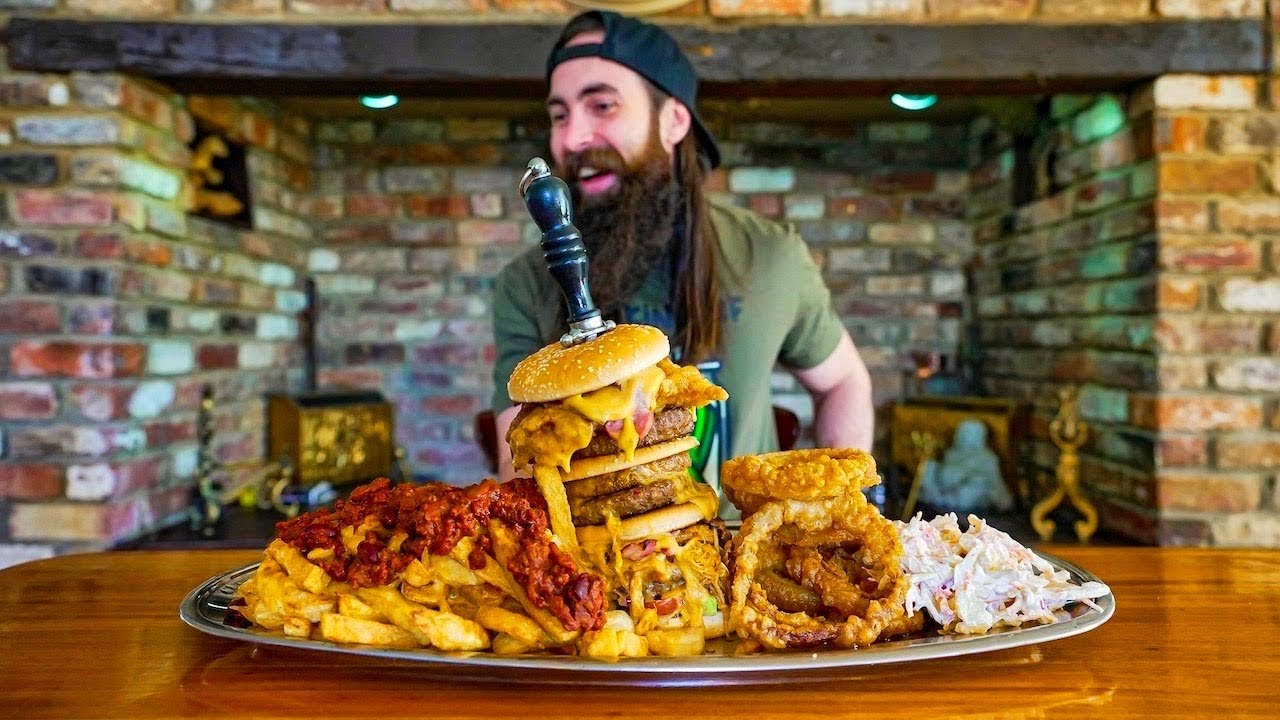THE UNDEFEATED 'ANCHOR BURGER' CHALLENGE | BeardMeatsFood