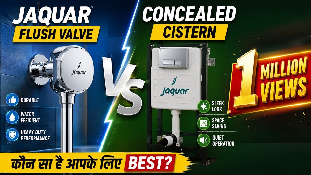 #Jaquar Flush valve V/S  concealed cistern कौन सा लगाएं #Jaipur #rajstan  best product for Jaquar.