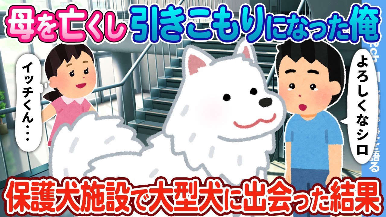 【2ch馴れ初め】母を亡くし引きこもりになった俺、保護犬施設で大型犬に出会った結果