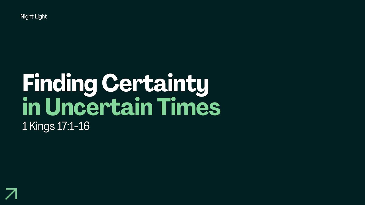 Finding Certainty in Uncertain Things | Nightlight | January 9, 2025