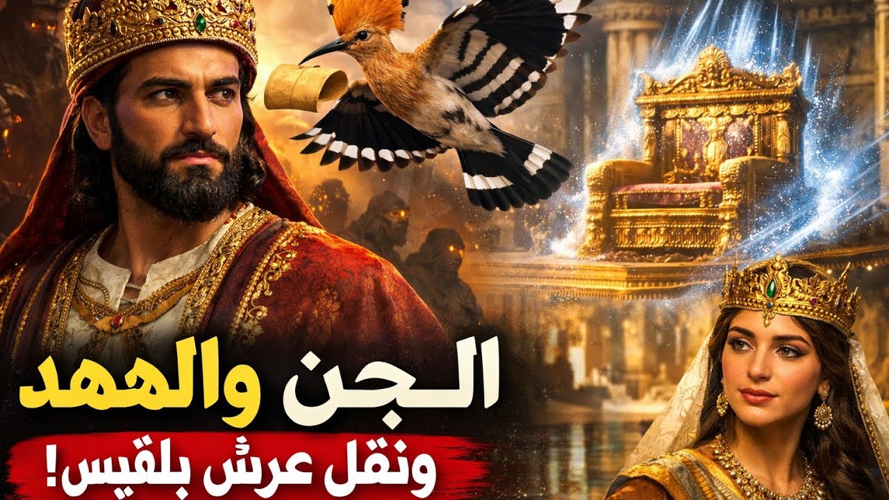 قصة سليمان عليه السلام الكاملة | معجزة الجن والهدهد وعرش بلقيس