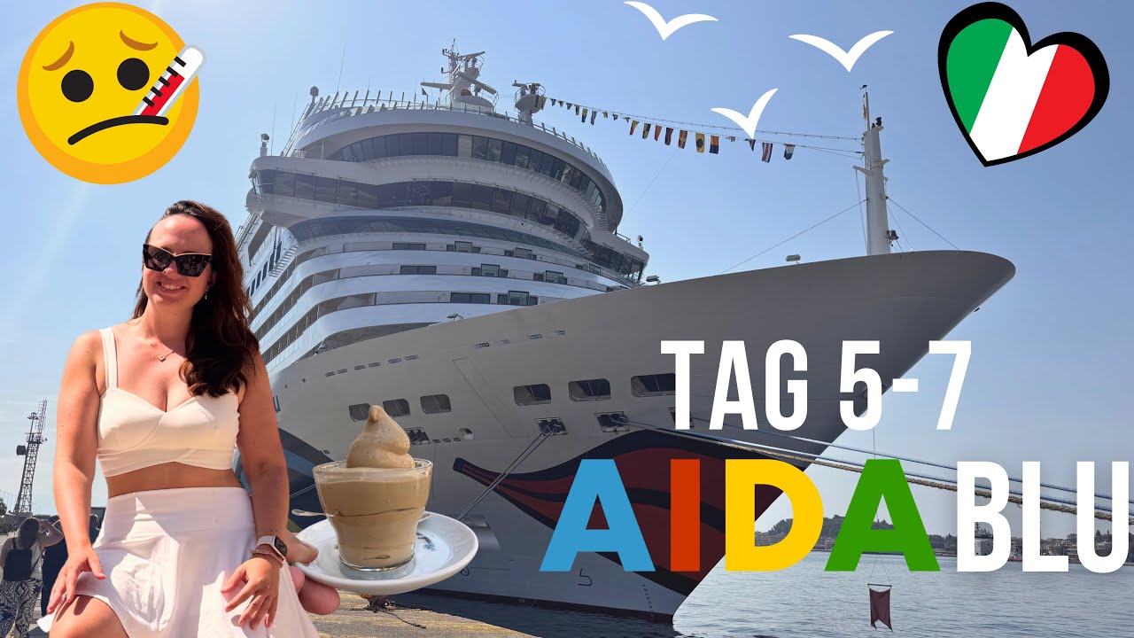 AIDAblu Vlog Tag 5–7 🌍 Krank in Dubrovnik, Pause in Kotor & Abschied in Brindisi 🇮🇹✨