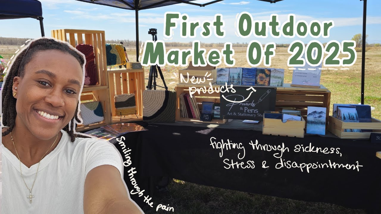 my first outdoor market of 2025 // life update