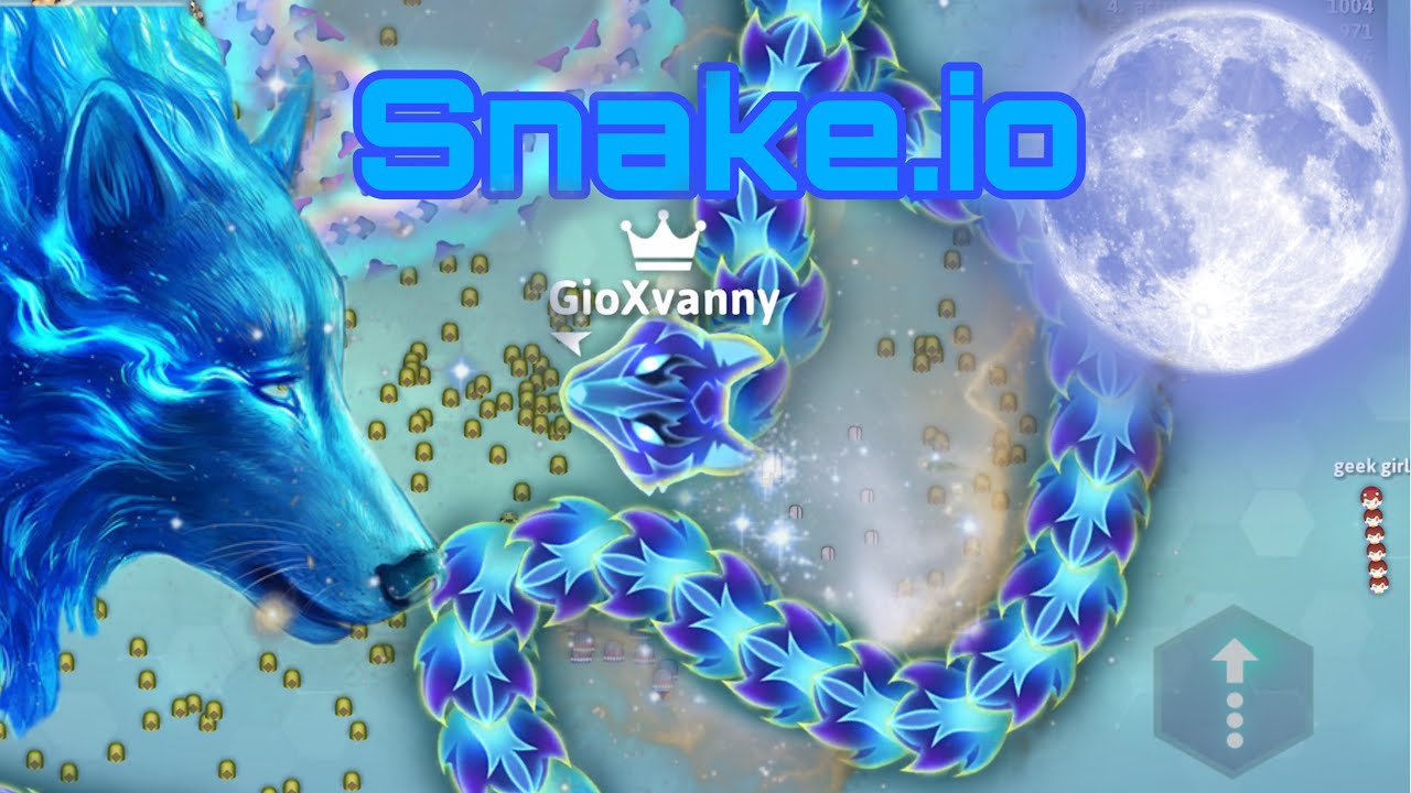 Gaining  Mass Part 1 Snake.io Wolf Skin