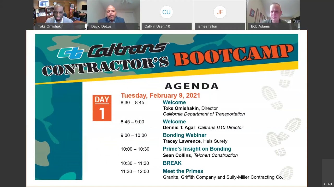 Surety Bonding for Public Works - Caltrans Contractor's Bootcamp (Part I)