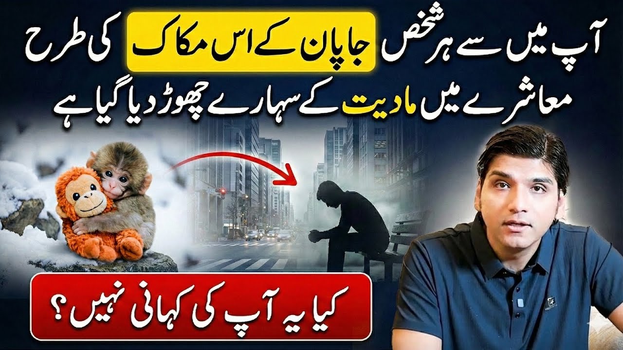 Ap mein se har shakhs Japan ke is makak ki tarah muashray mein madayat ke saharay chhor dia gaya hai