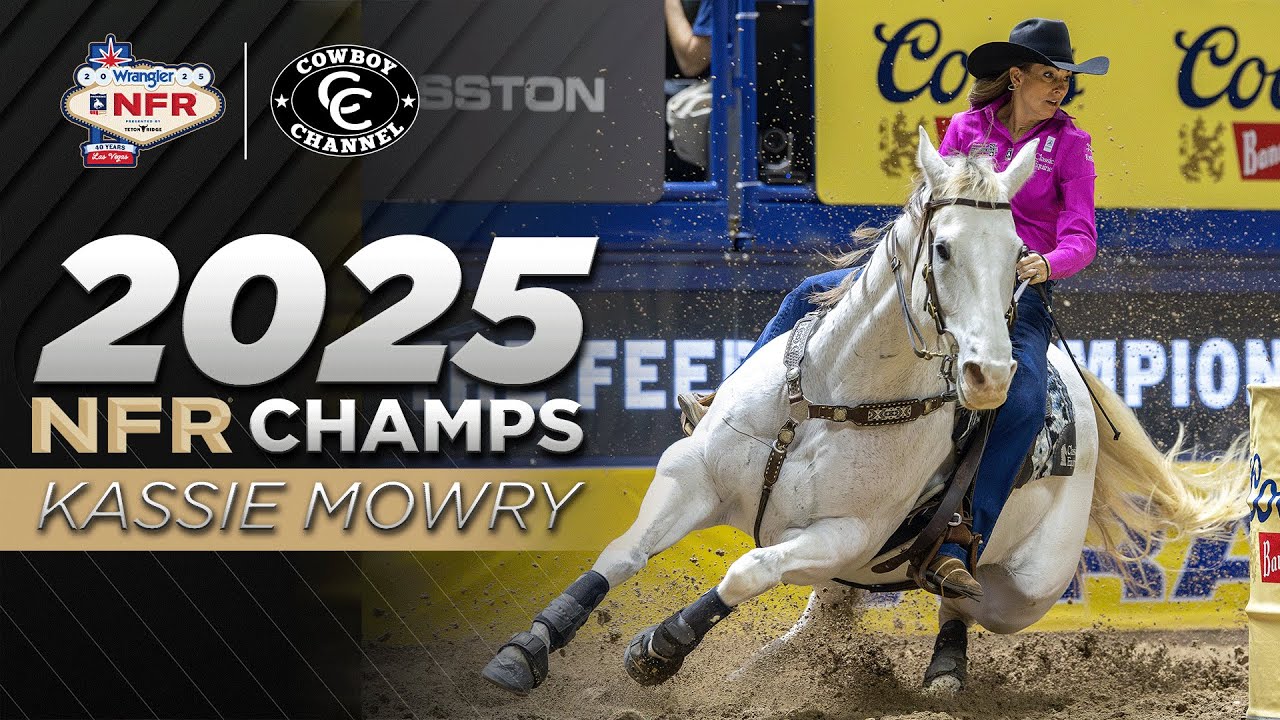 Чемпионка мира по скачкам на бочках NFR 2025 года Кэсси Моури 🏆 Все раунды Национального финала р...