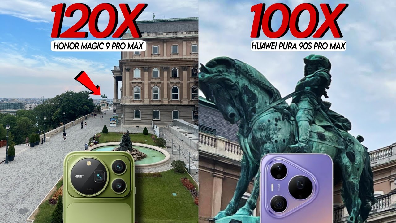 Honor Magic 9 Pro Max против Huawei Pura 90S Pro Max: живое сравнение зума | Тест максимального п...