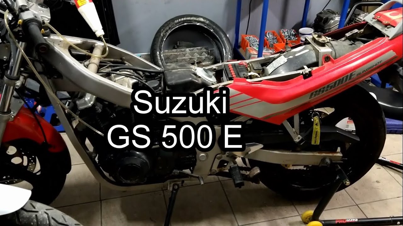 Suzuki GS 500 E  #4 Czyszczę tylny zacisk, kończę bak , robię pierwsze km i bardzo dużo gadam ;)