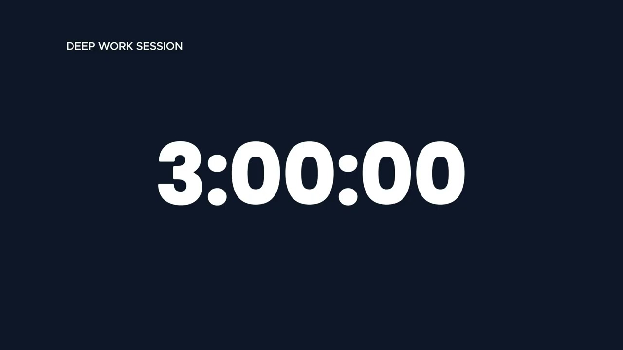 3 Hour Deep Work Session – Brown Noise Focus