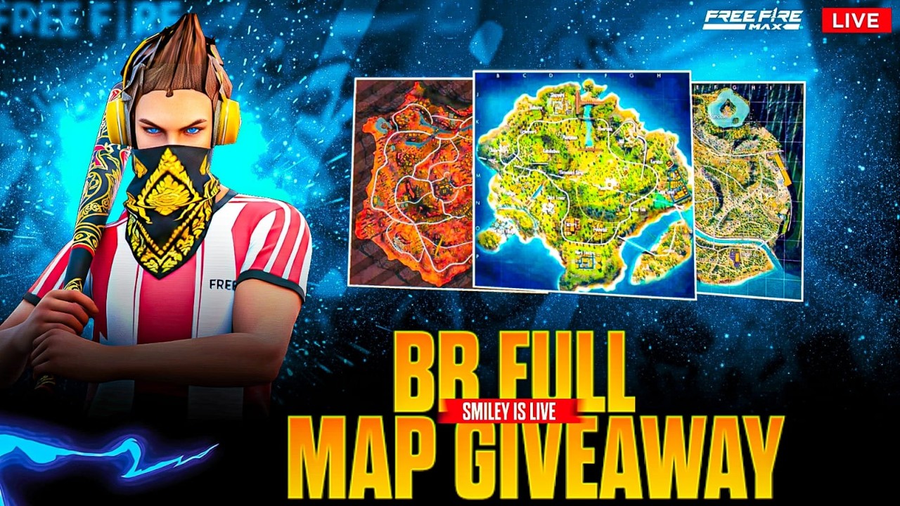BR FULL MAP GIVEAWAY 🔥🥵❤️sv smiley is live #freefire #freefireindia#freefire max #freefire