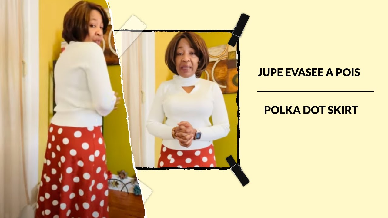 Jupe évasée à pois | Polka dot dress 