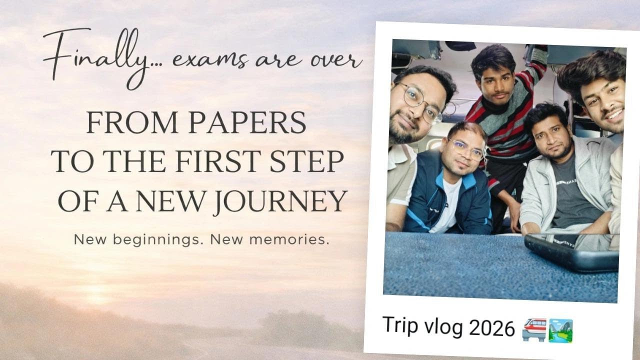 Finally Exams Are Over 😀 From Papers To The First Step Of A New Journey ✈️🔥 | Friends Trip Vlog