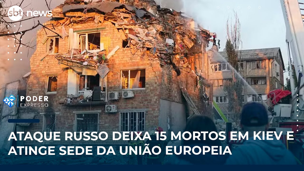 Ataque russo deixa 15 mortos em Kiev e atinge sede da União Europeia | SBT News