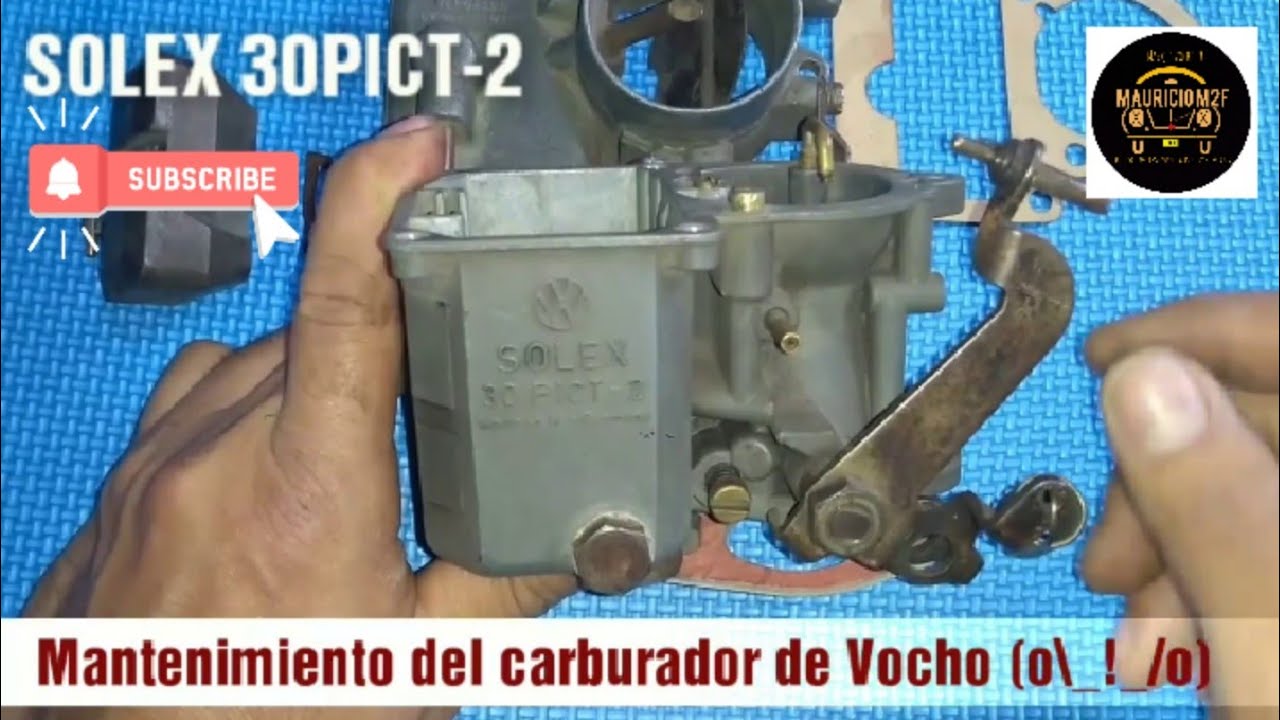 Mantenimiento del carburador Solex 30 PICT -2 . 🚨 #mauriciom2f  #vocho