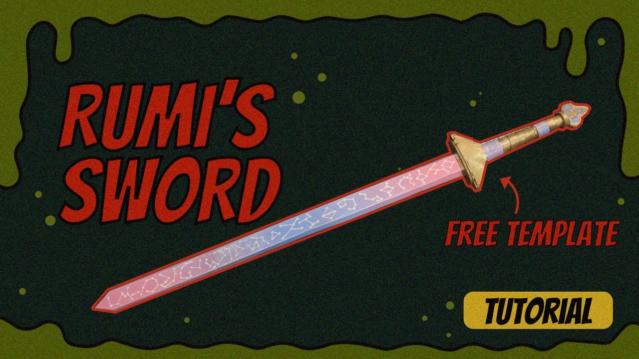 DIY Rumi’s Demon Sword | K-Pop Cardboard Cosplay