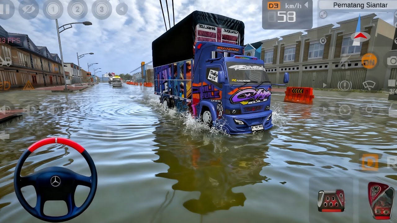 Truk Oleng Canter Modifikasi Mengangkut Barang Ke Gudang l Mod Bus Simulator Indonesia