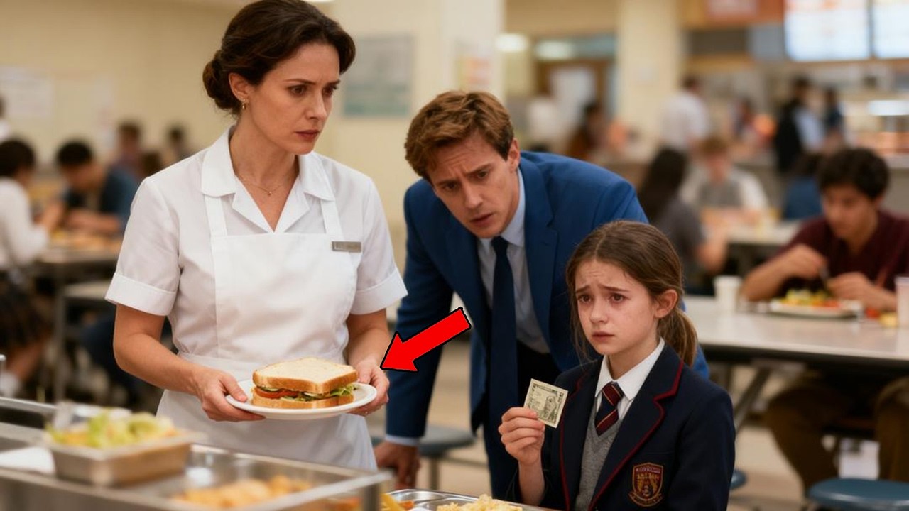 POOR GIRL ENTERS SCHOOL CAFETERIA WITH ONLY 5 DOLLARS UNTIL A YOUNG BILLIONAIRE CHANGES EVERYTHIN