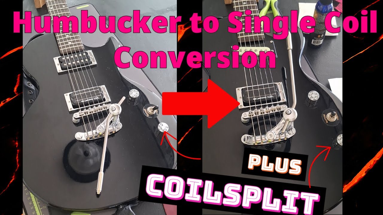 Humbucker to Single Coil Conversion + Coil Split Mod