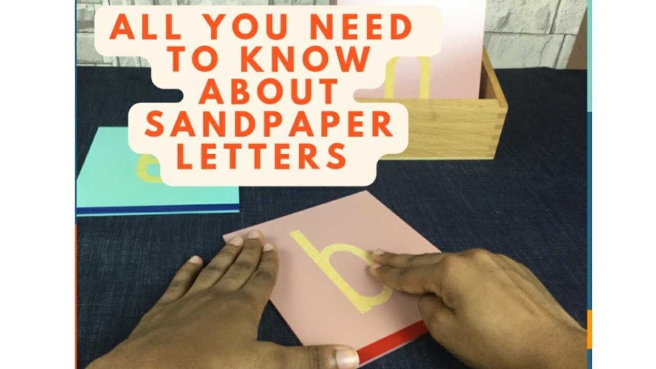Montessori Sandpaper Letters