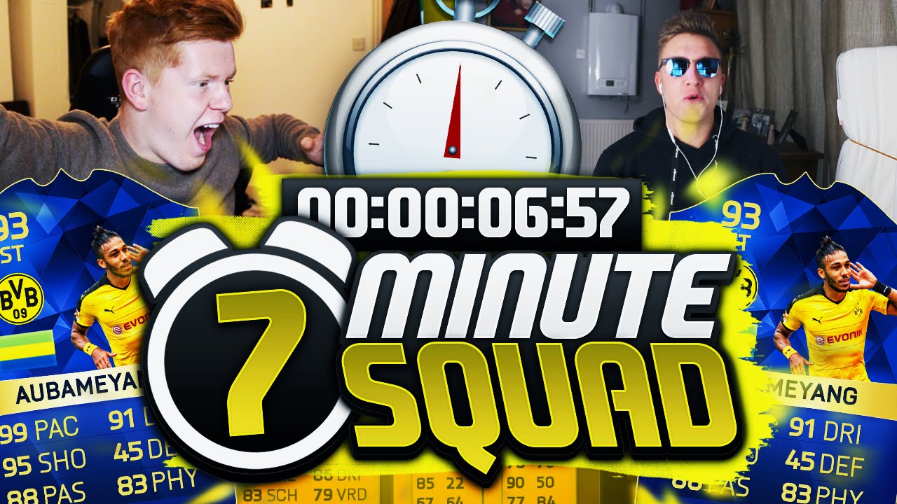 INSANE TOTS 99 PACE AUBAMEYANG 7 MINUTE SQUAD BUILDER!! - FIFA 16 ULTIMATE TEAM