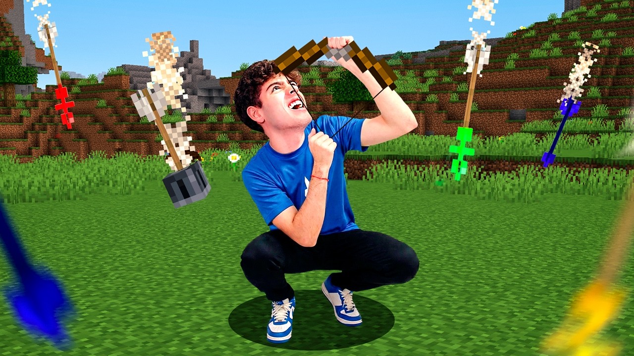 MINECRAFT, MAS EU TENHO FLECHAS DE PODER