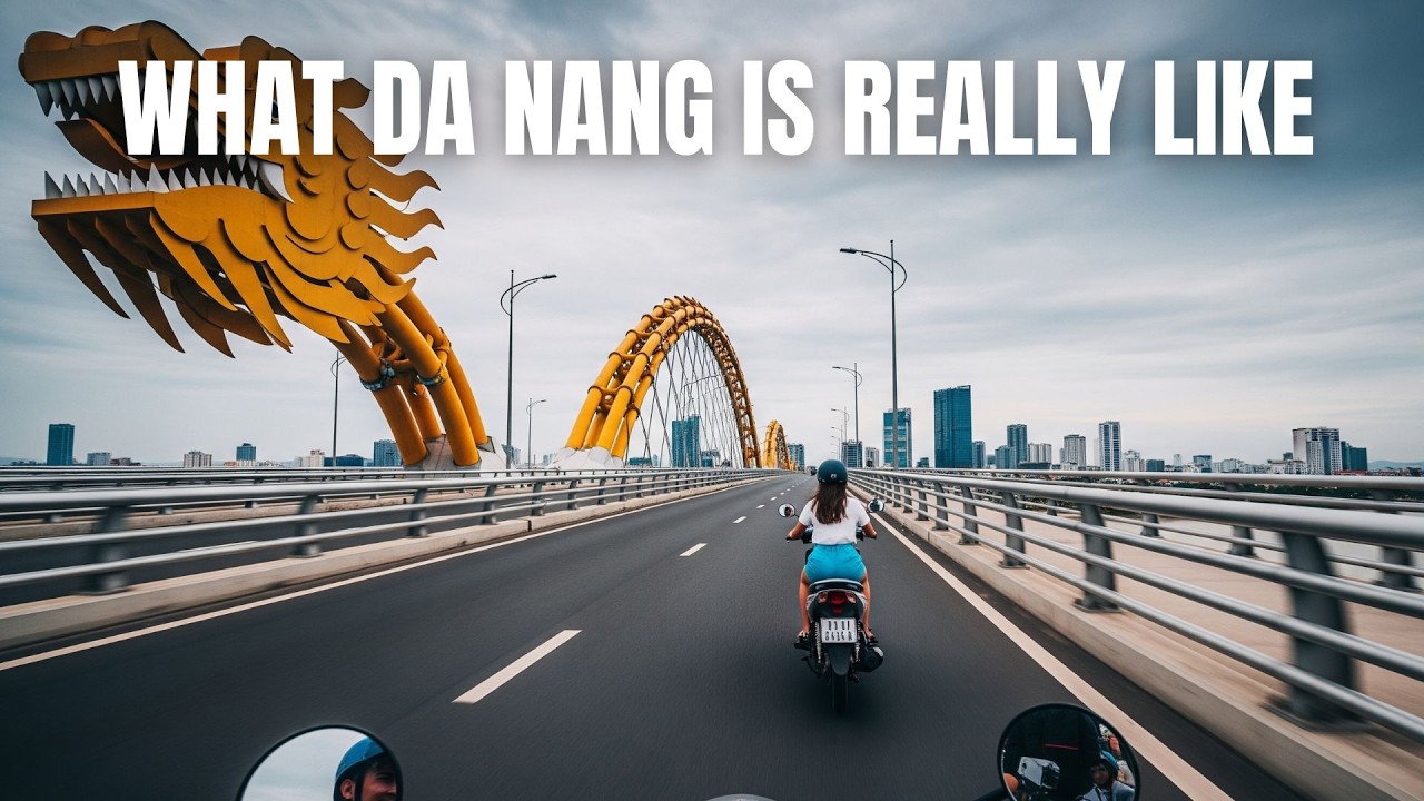 From My Khe beach to Famous Dragon Bridge Da Nang POV Scooter Ride 4K 🛵 | Vietnam Travel 2025