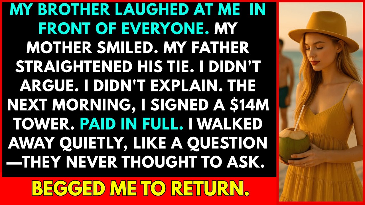 My Brother Mocked Me at His Engagement Party—Next Morning I Signed a $14M Studio Tower. No One Kn...