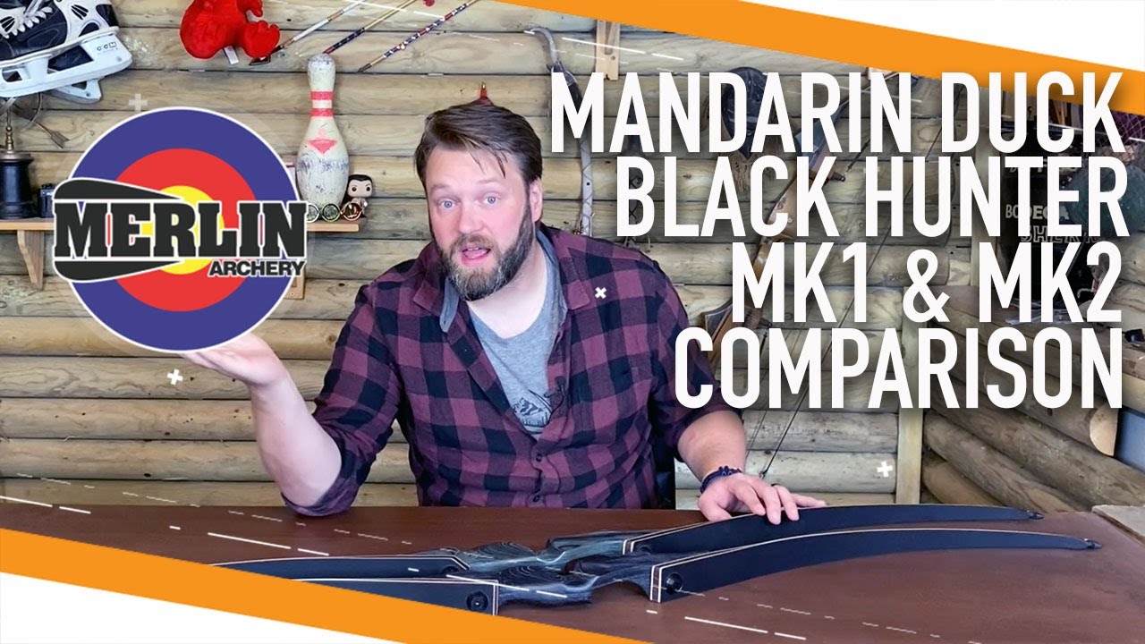Mandarin Duck Black Hunter MK1 & MK2 comparison (Traditional Archery)