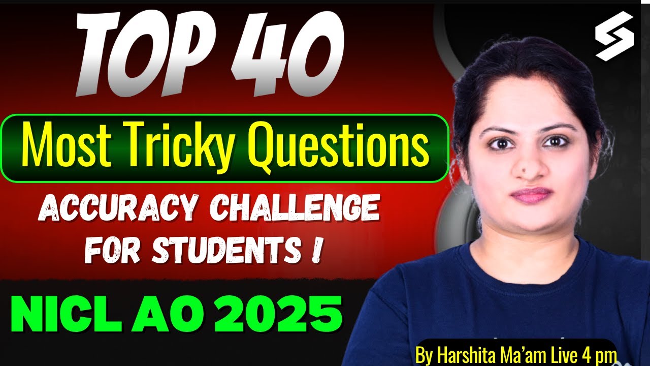 NICL AO 2025 ENGLISH MARATHON | NICL AO ENGLISH TOP 40 Most Tricky Questions | By Harshita Ma'am