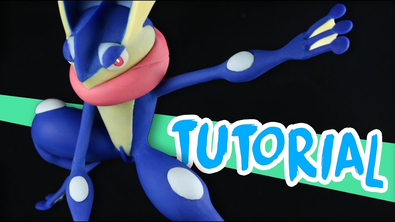 GRENINJA | POKEMON "TUTORIAL" ✔POLYMER CLAY ✔COLD PORCELAIN