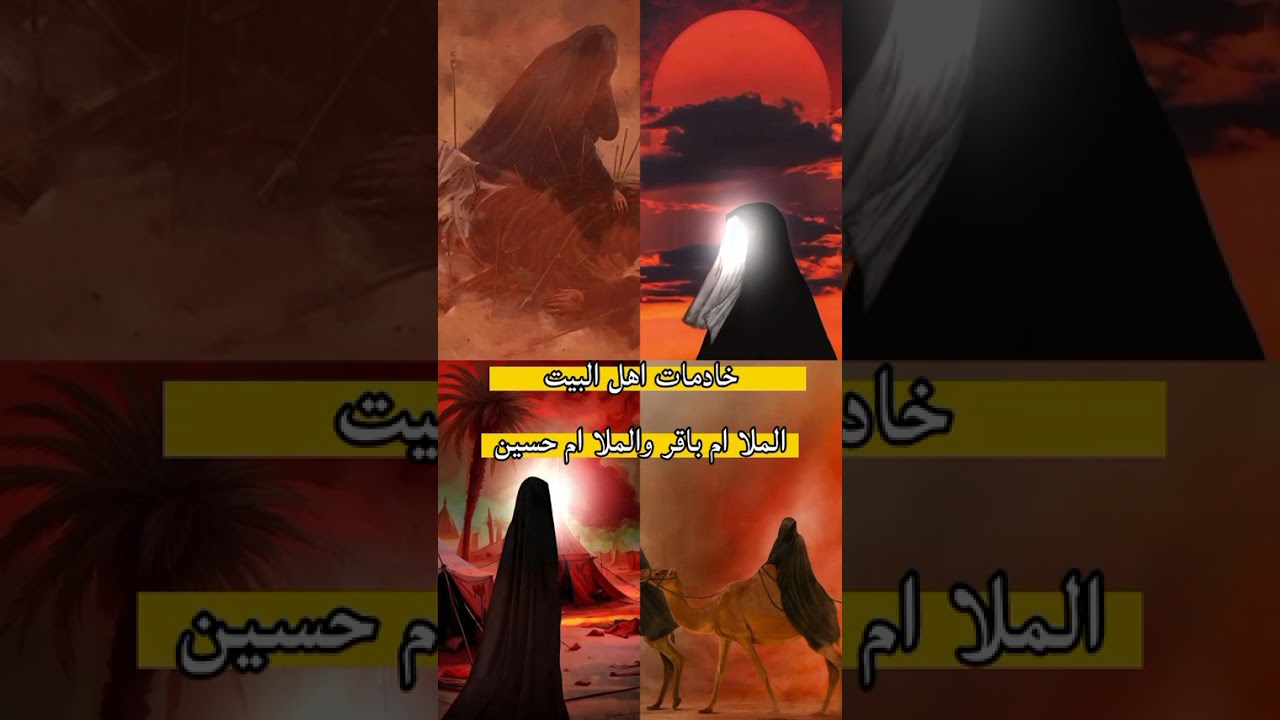 ملاكاة بين خادمات الحسين؛الملاام باقر والملاام حسين في حسينيه ام مروه والحجيه حريه/حسينية علي الاكبر