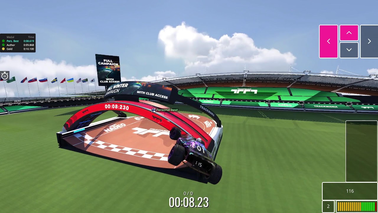 trying for more author medals on my 4 block campaigns in trackmania
