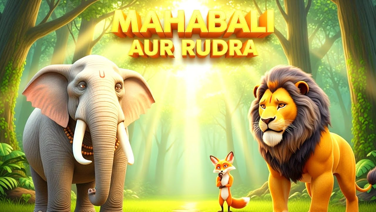 Mahabali aur Rudra Jungle ki Kahani | Ek Hathi ki Aqalmadi aur Sher ka Ahankar jungle adventur story