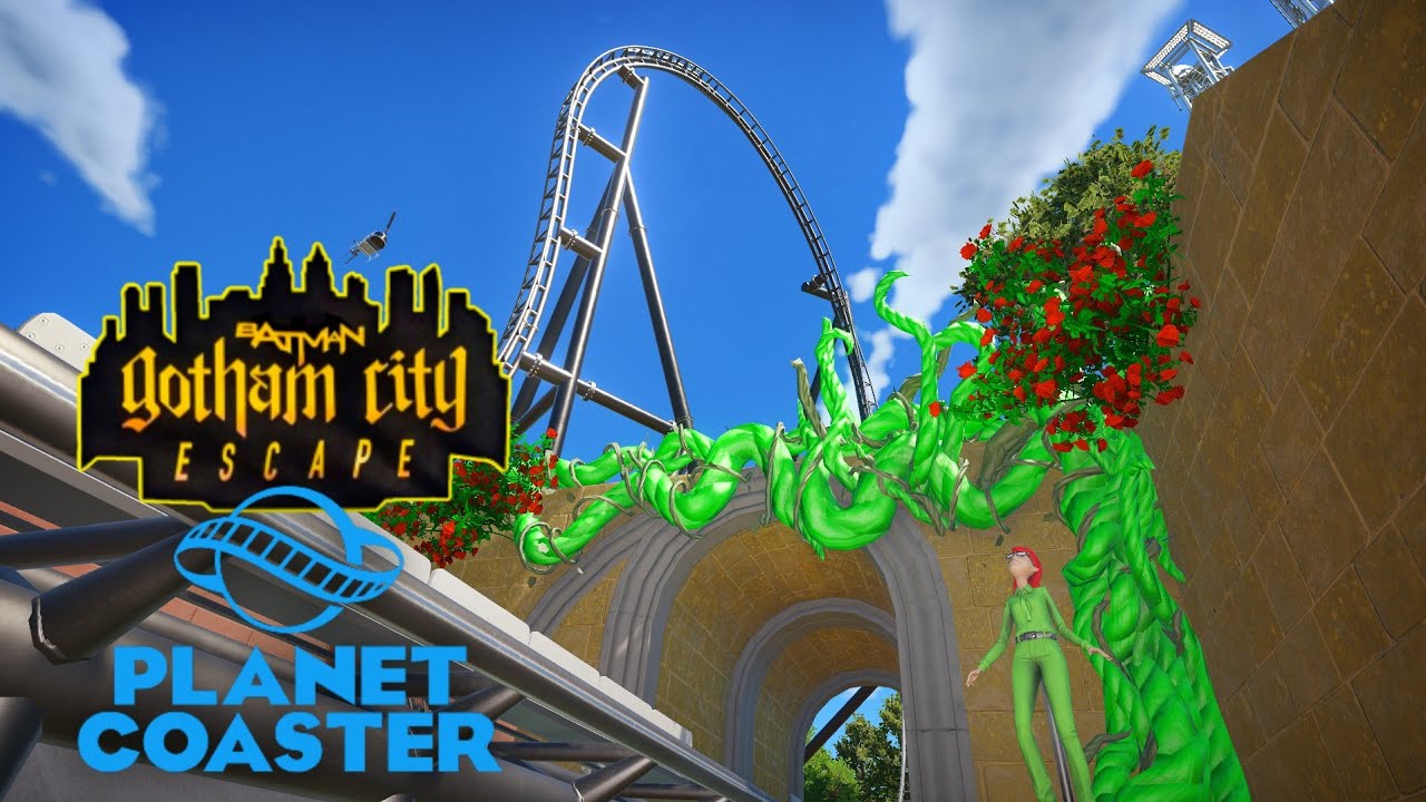 BATMAN: Gotham City Escape POV - Parque Warner Madrid (Planet Coaster)