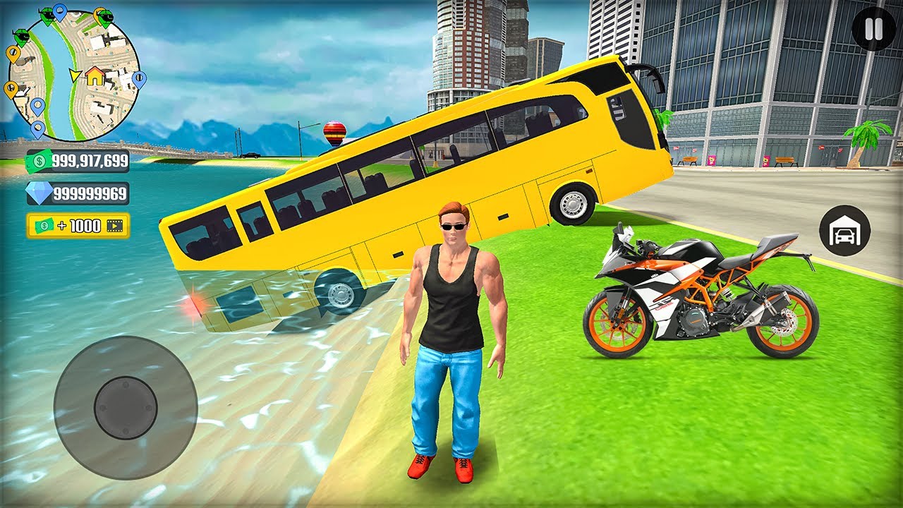 Public Transport Bus and Bike Driving in Open World Game - Android Gameplay