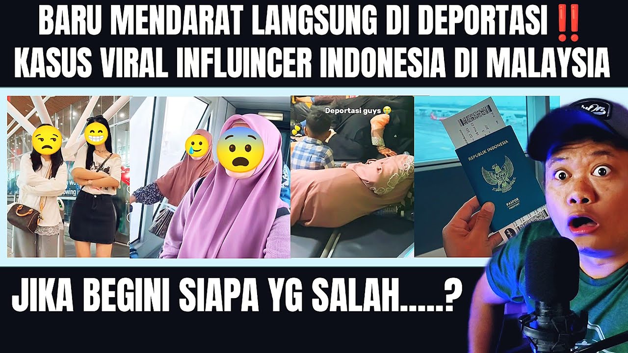 BARU MENDARAT LANGSUNG DI DEPORTASI⁉️KASUS VIRAL INFLUENCER INDO DI MALAYSIA