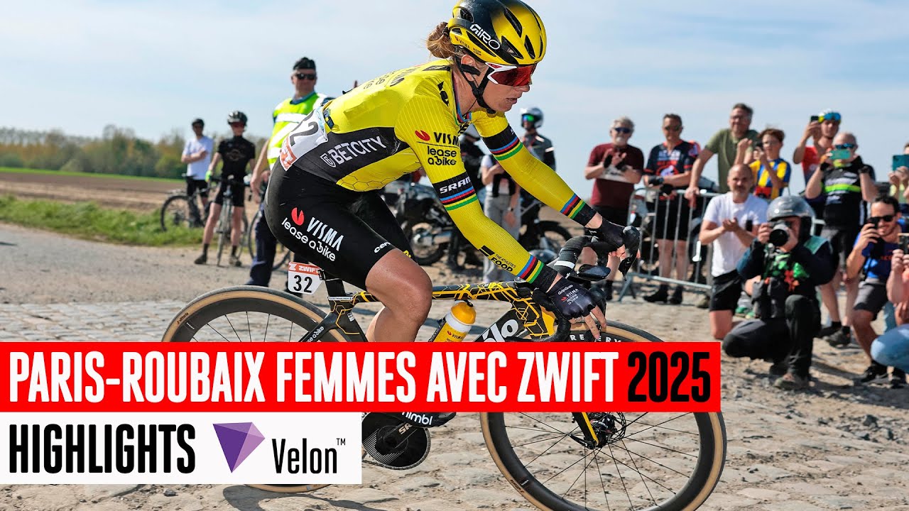 Daring solo attack 👑🤯 Paris-Roubaix Femmes 2025 highlights