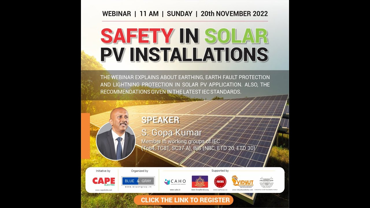 Q A   SAFETY OF SOLAR PV INSTALLATIONS
