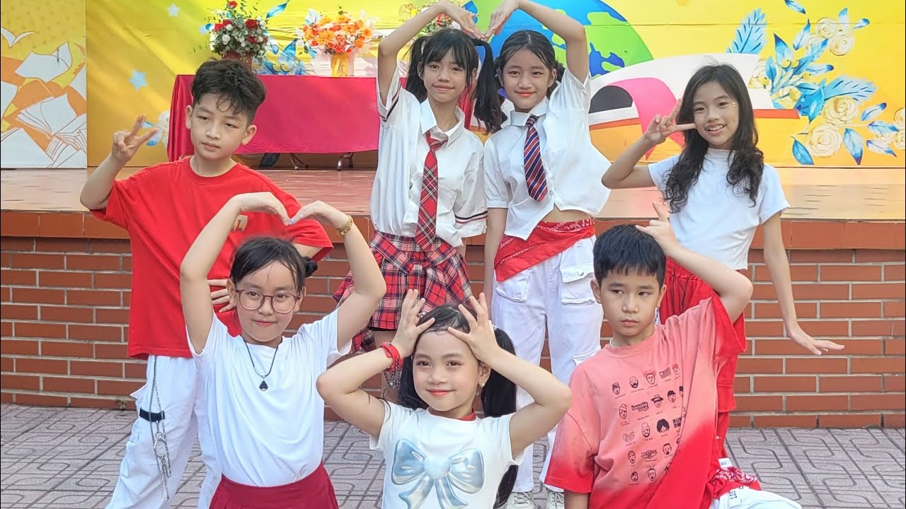 #kiddycrew diễn tại Trường PTCS Nguyễn Đình Chiểu #mashup #tiktok #trending
